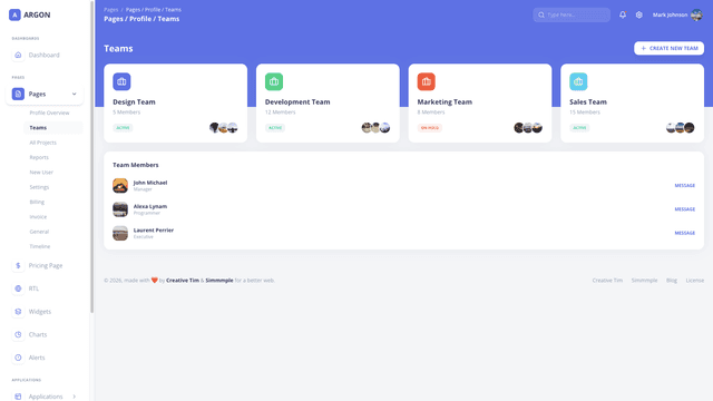 Argon Dashboard Chakra PRO