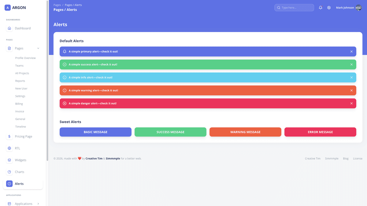 Argon Dashboard Chakra PRO