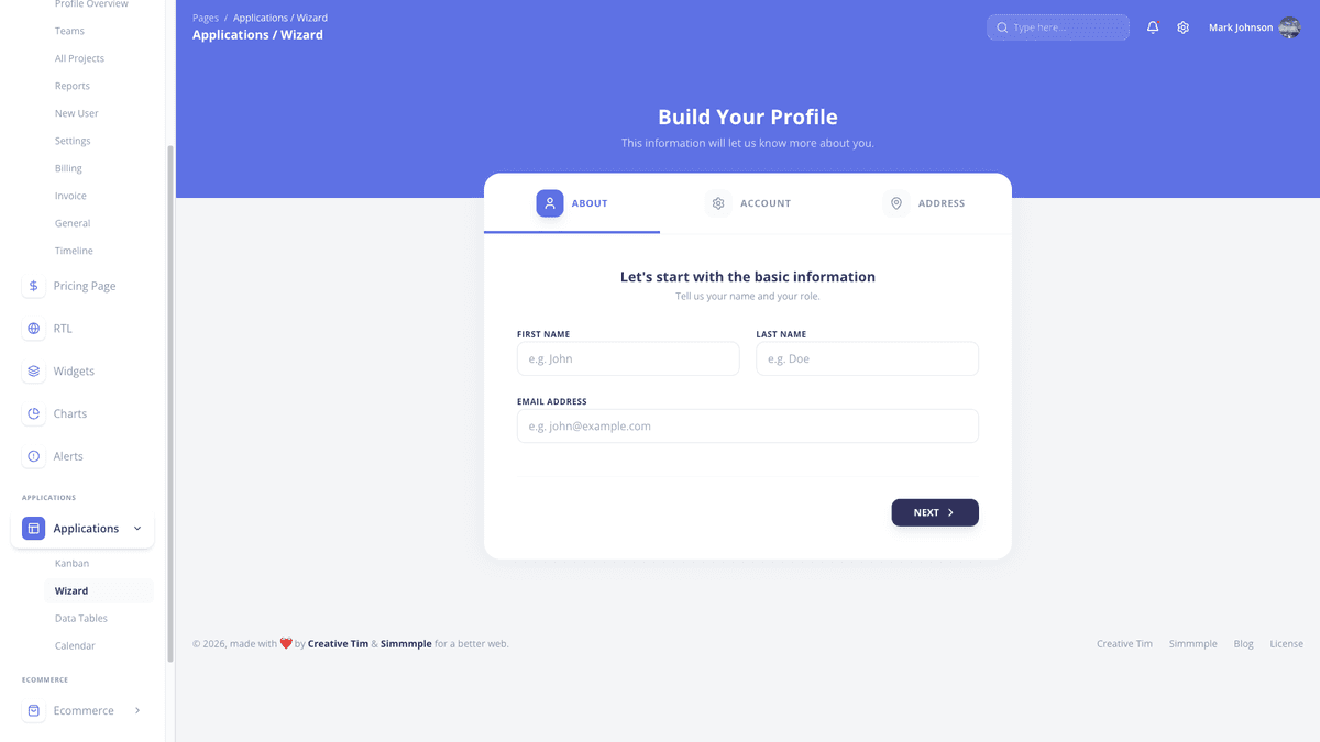 Argon Dashboard Chakra PRO