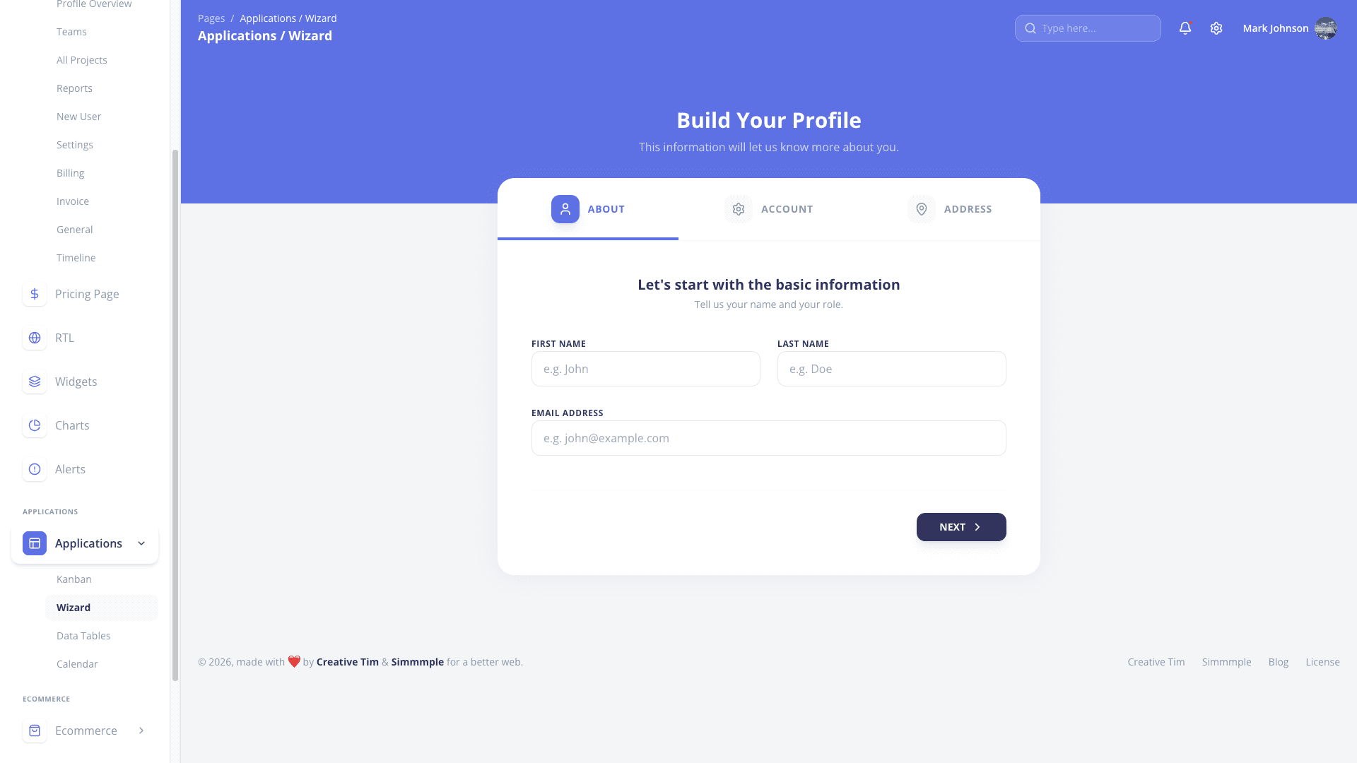 Argon Dashboard Chakra PRO