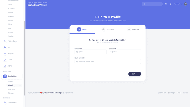 Argon Dashboard Chakra PRO