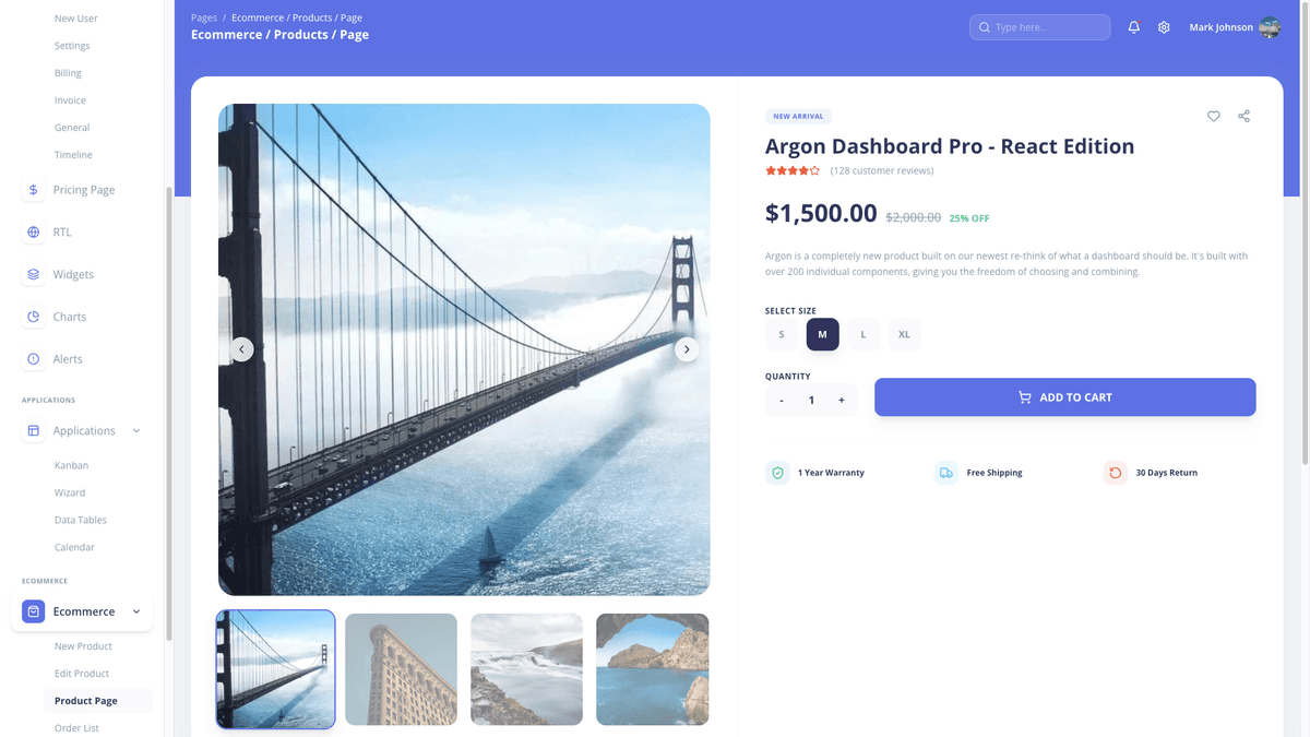 Argon Dashboard Chakra PRO