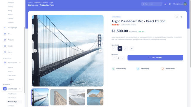 Argon Dashboard Chakra PRO
