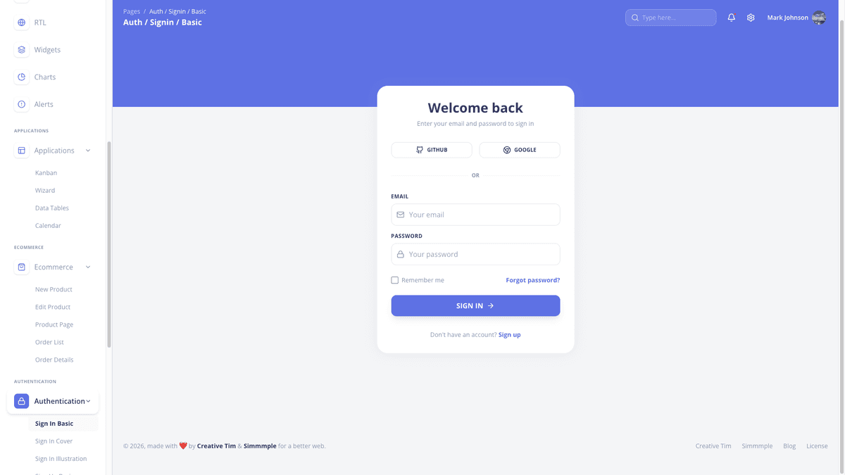 Argon Dashboard Chakra PRO