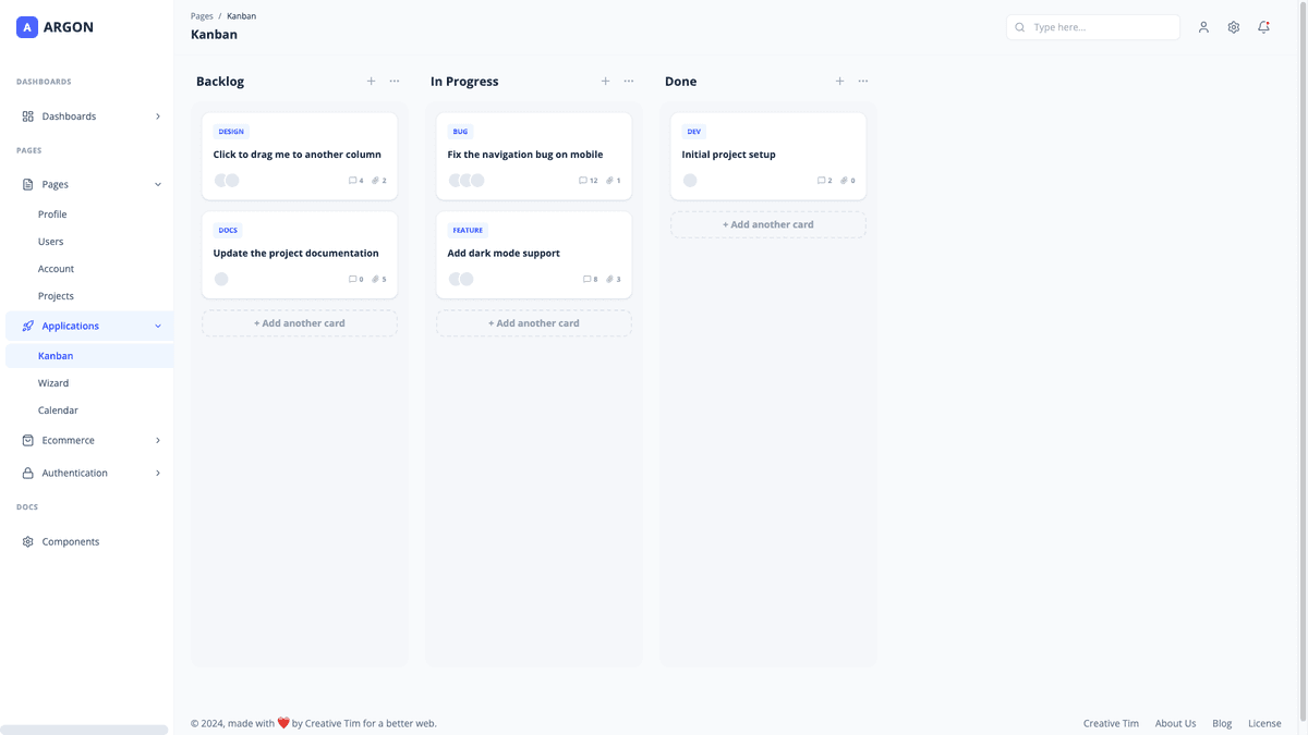 Argon Dashboard PRO Material-UI-V4
