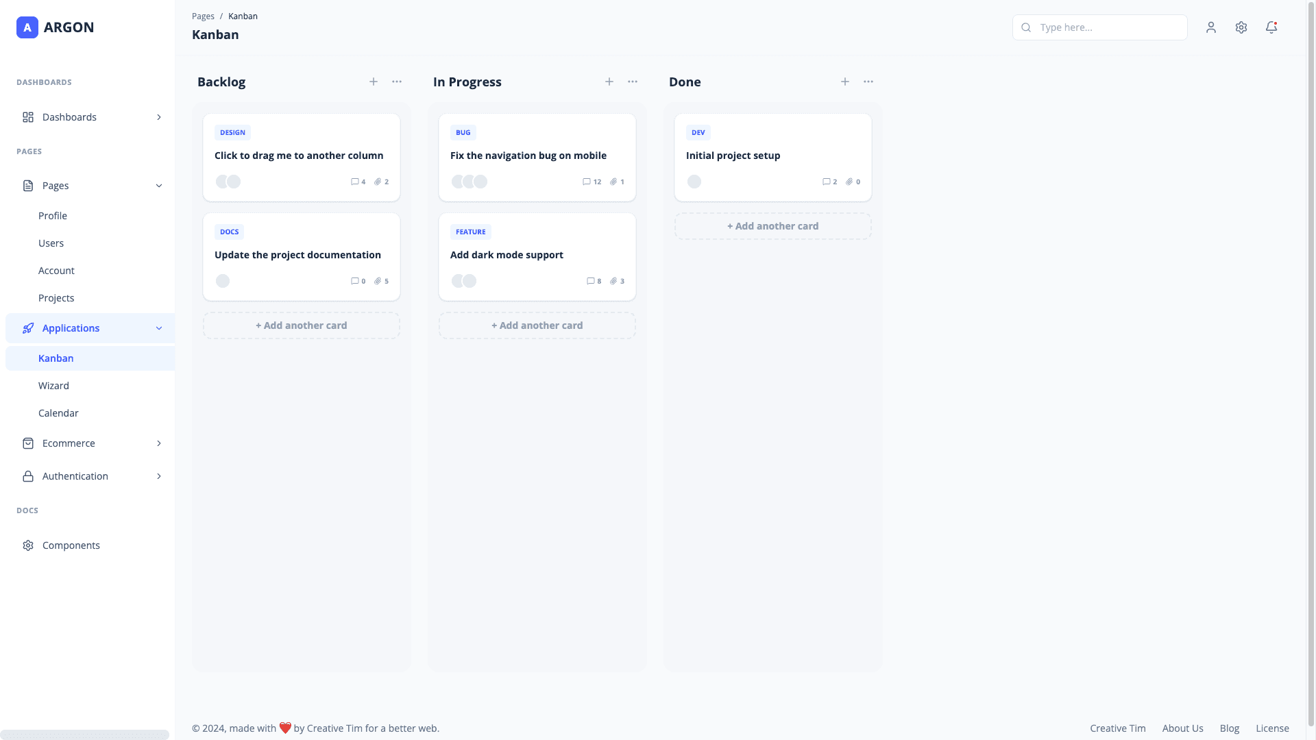 Argon Dashboard PRO Material-UI-V4