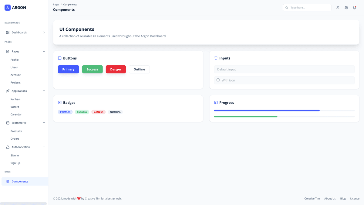 Argon Dashboard PRO Material-UI-V4