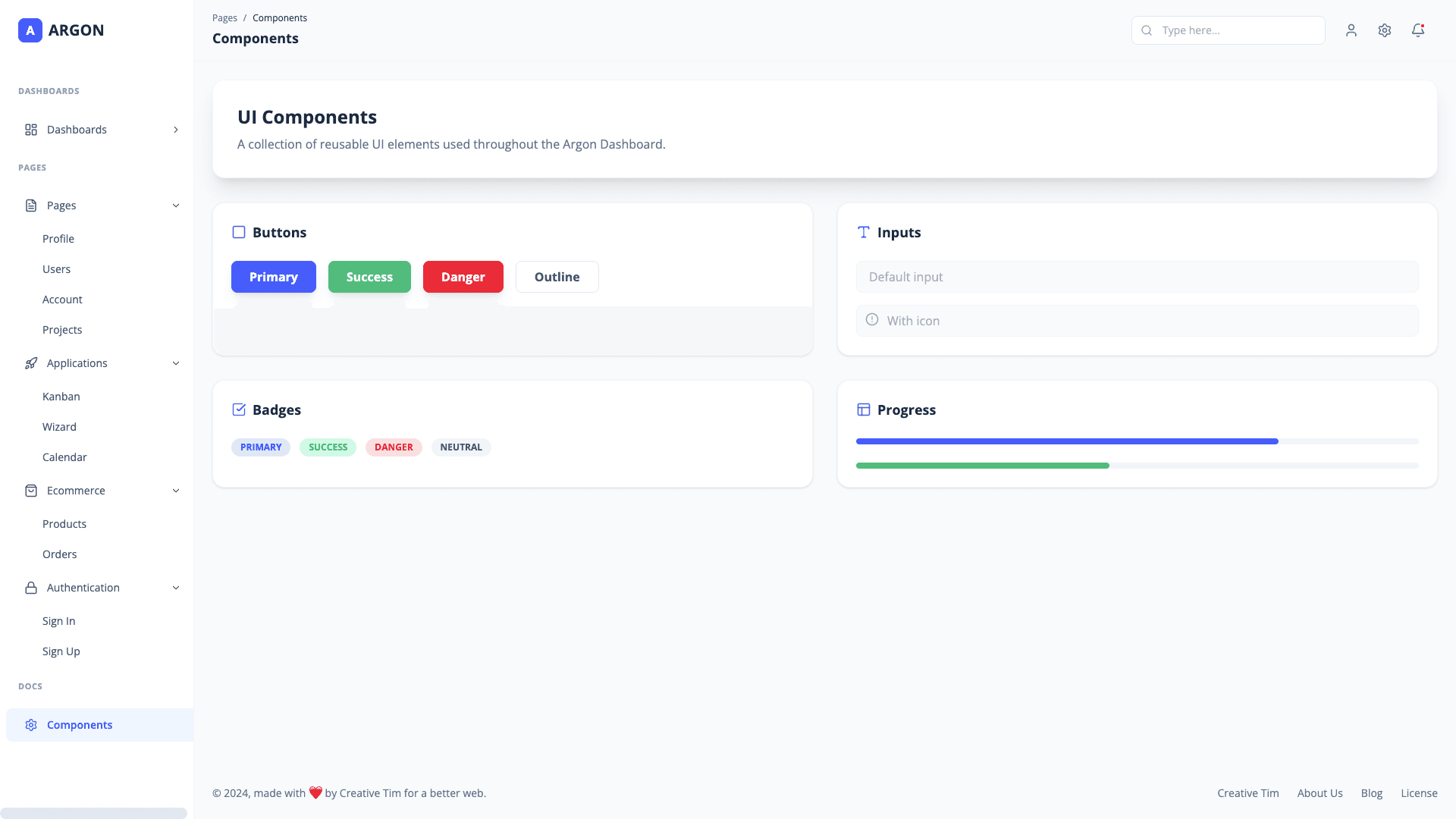 Argon Dashboard PRO Material-UI-V4
