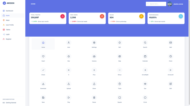 Argon Dashboard React