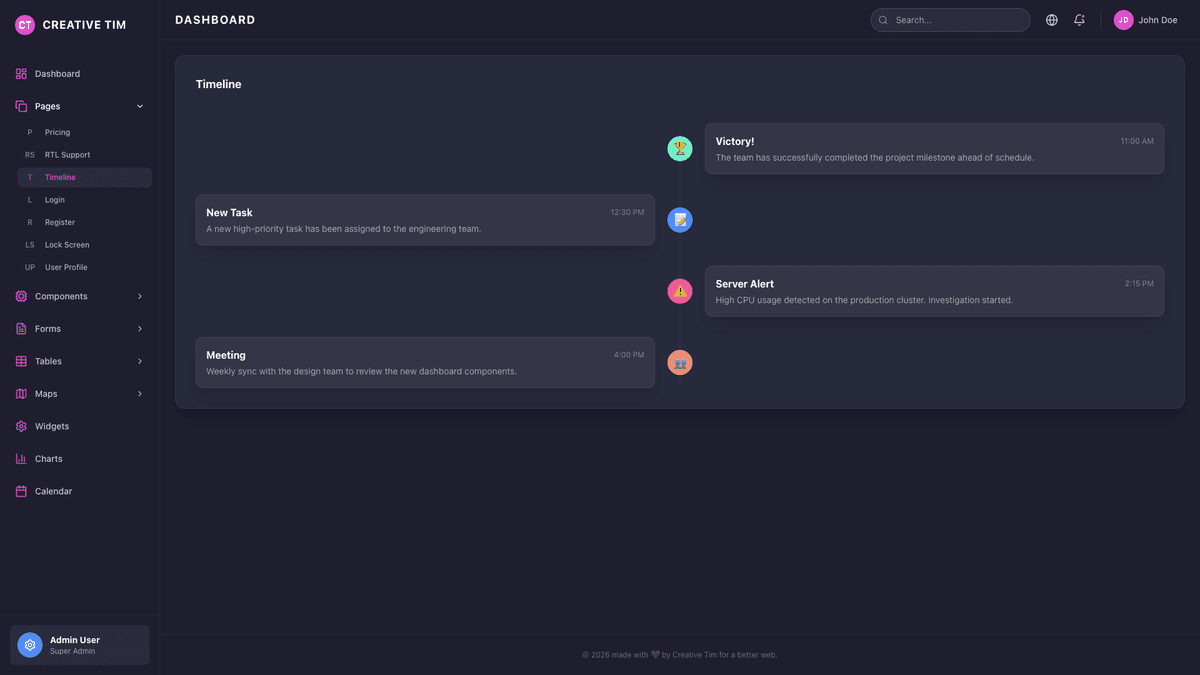 Black Dashboard PRO React