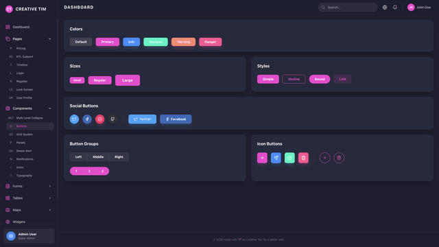 Black Dashboard PRO React