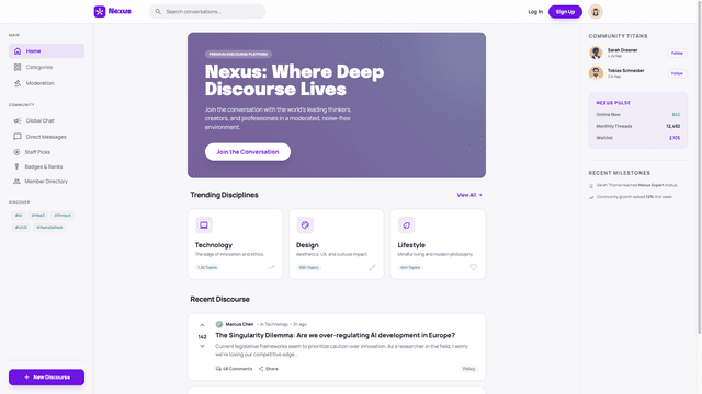 Community Forum Platform