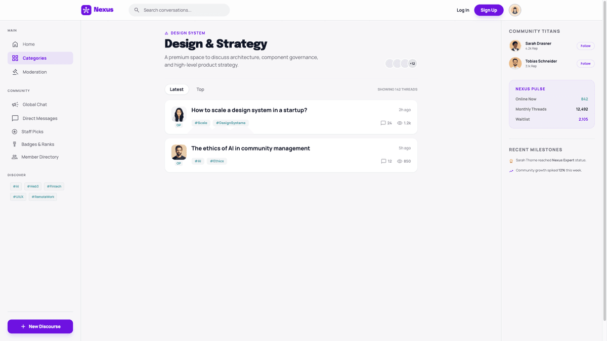 Community Forum Platform