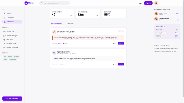 Community Forum Platform