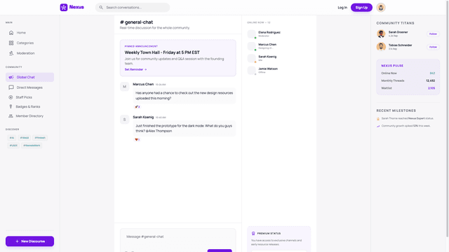 Community Forum Platform