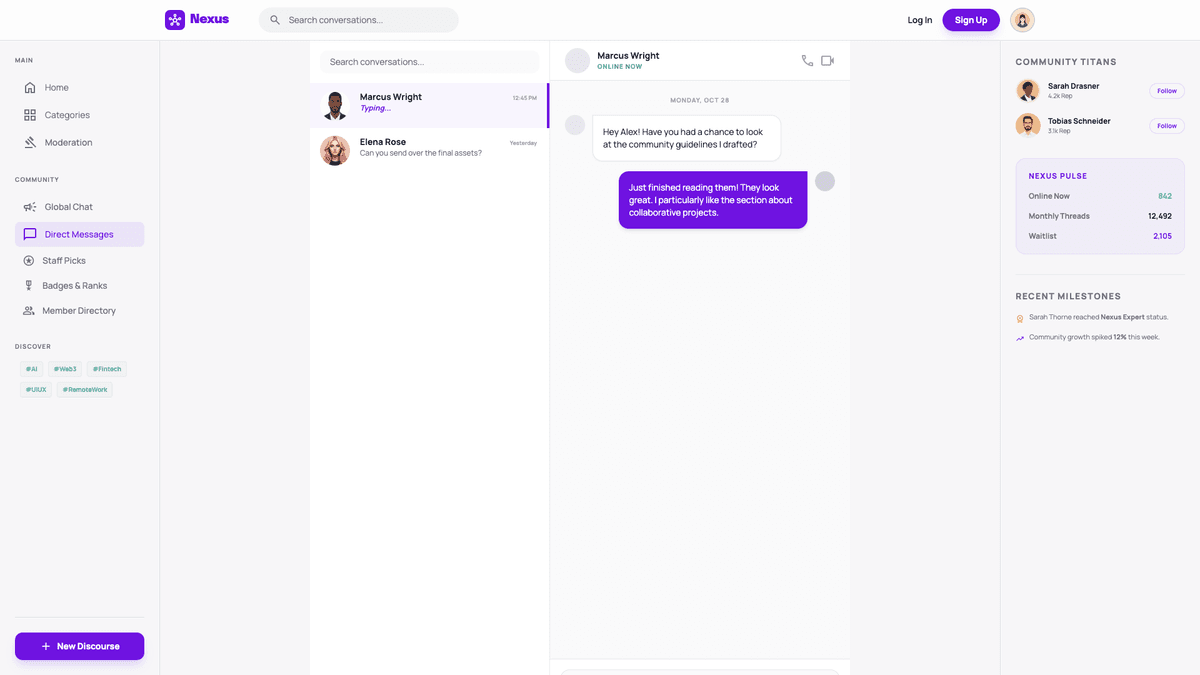 Community Forum Platform