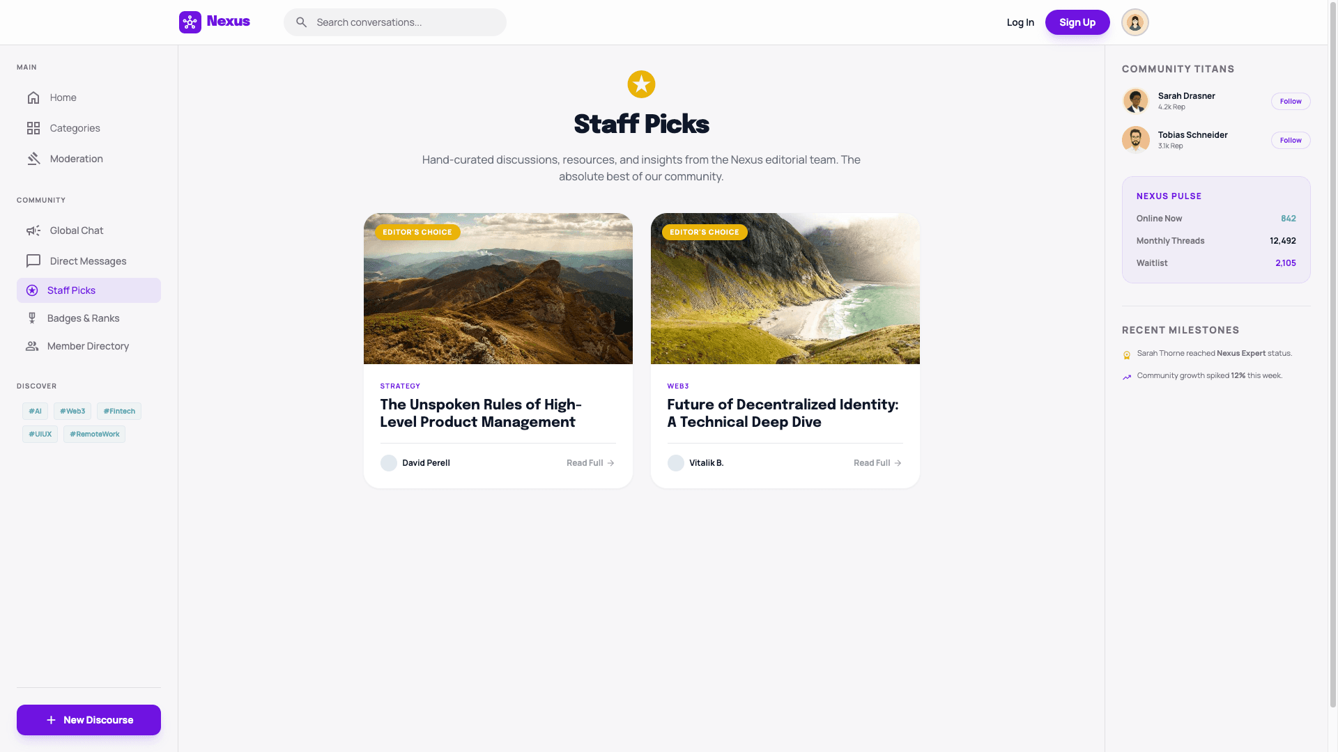 Community Forum Platform