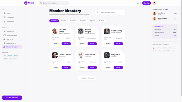 Community Forum Platform