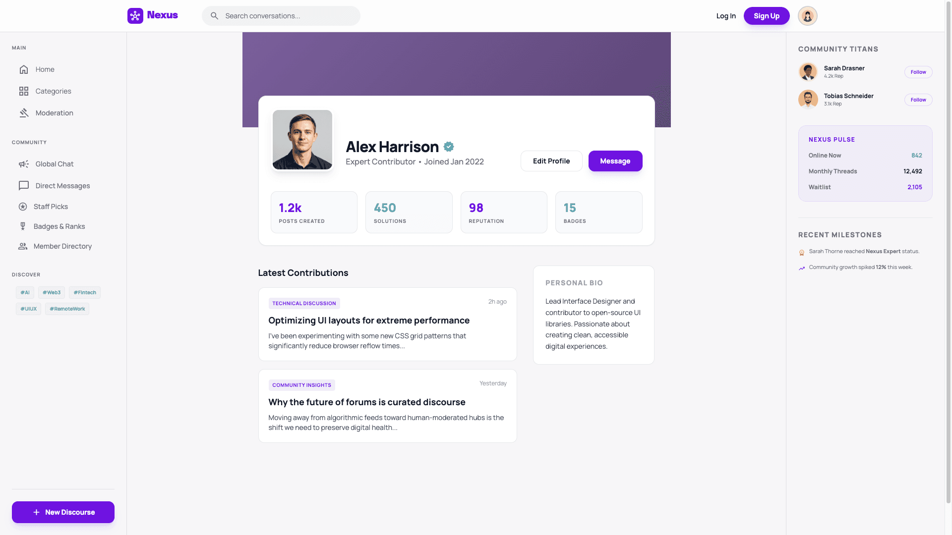 Community Forum Platform