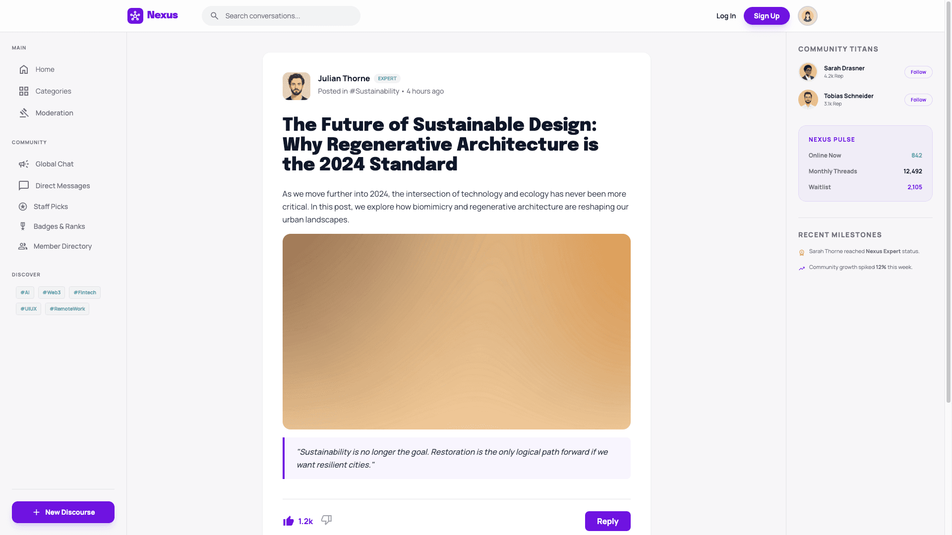 Community Forum Platform