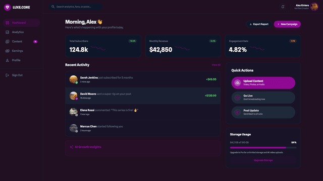 Creator Influencer Platform