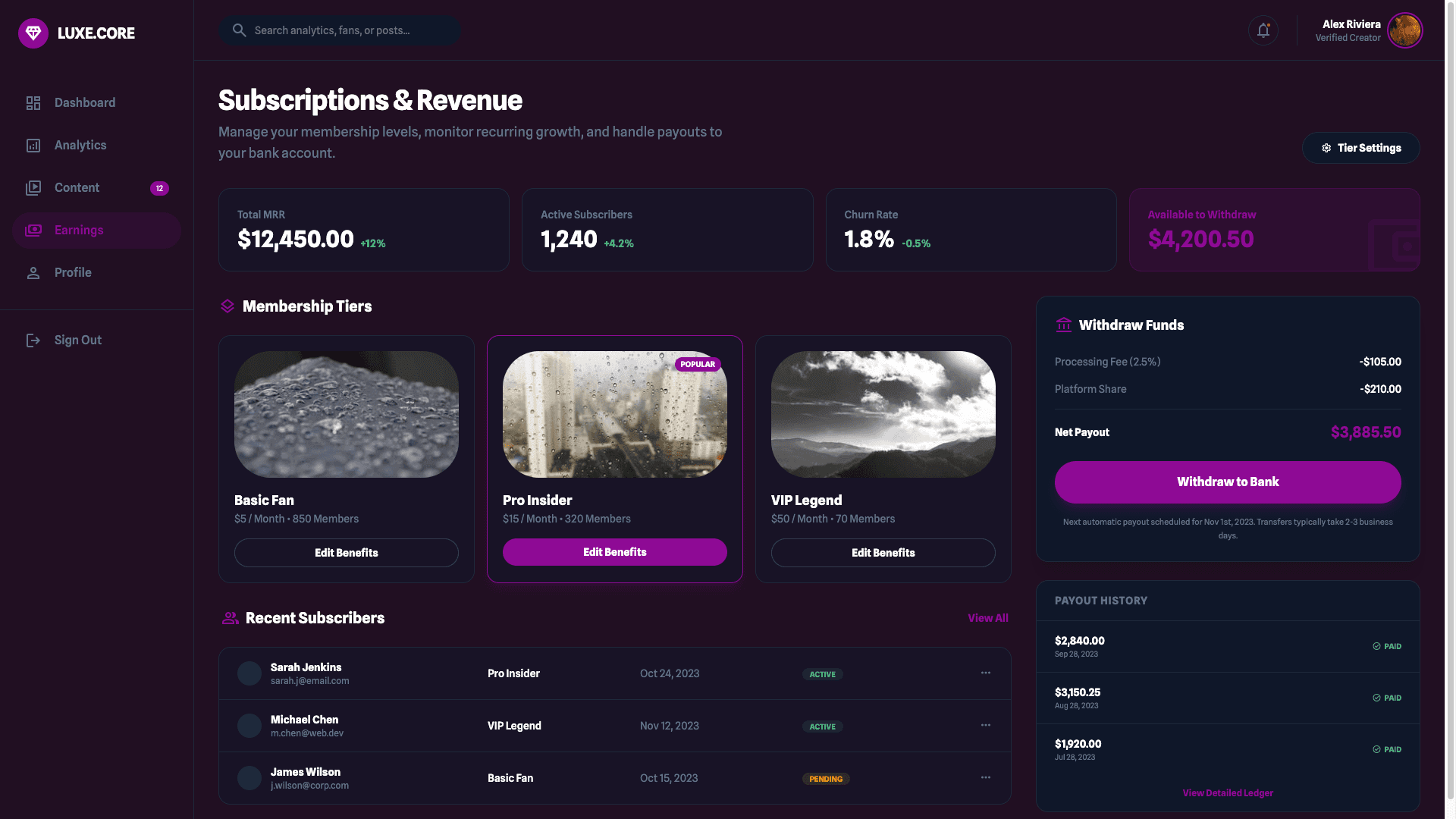 Creator Influencer Platform