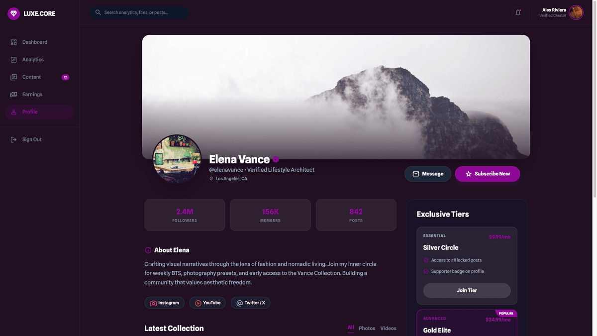 Creator Influencer Platform