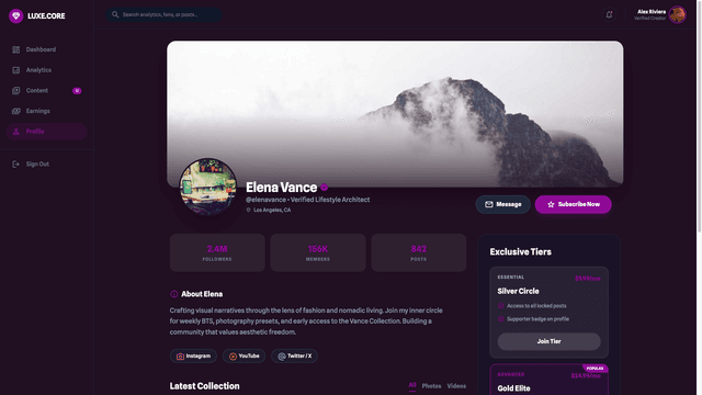 Creator Influencer Platform