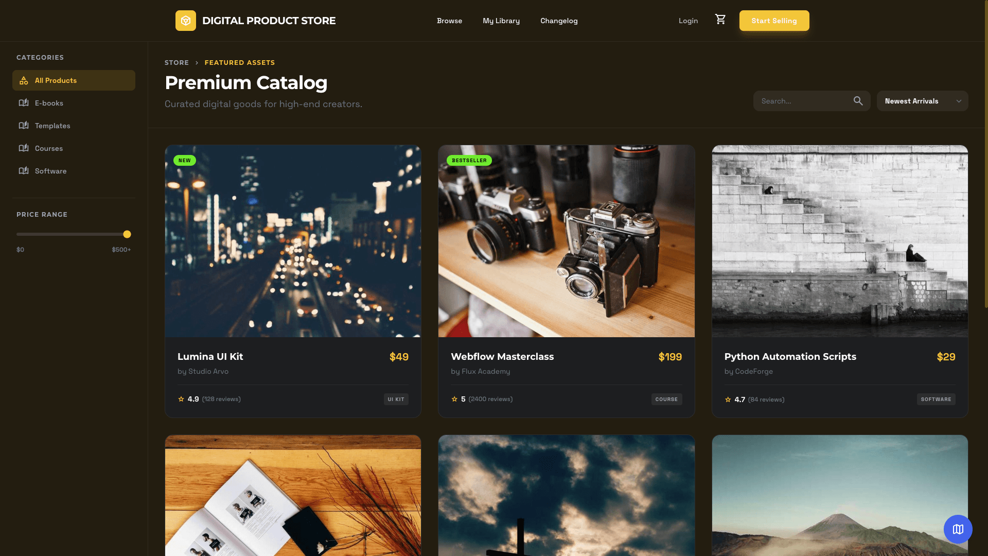 Digital Products Store