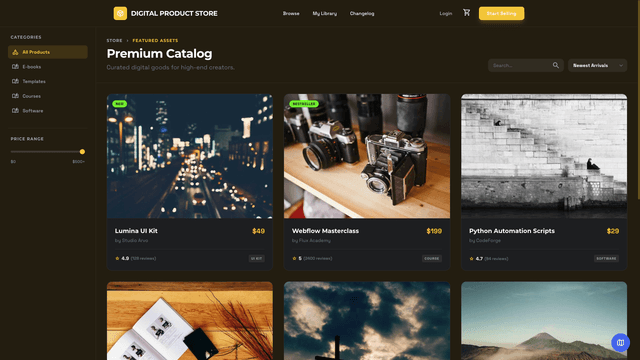 Digital Products Store