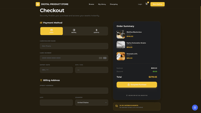 Digital Products Store