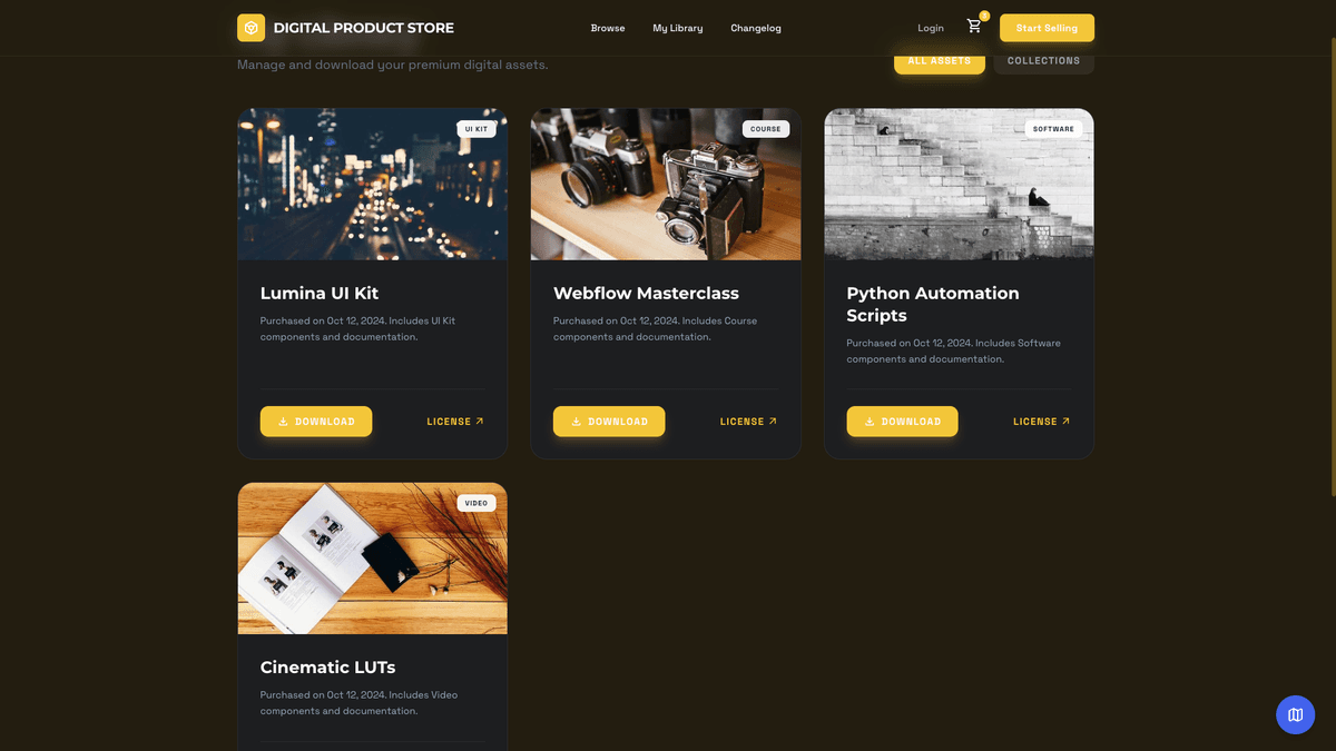 Digital Products Store