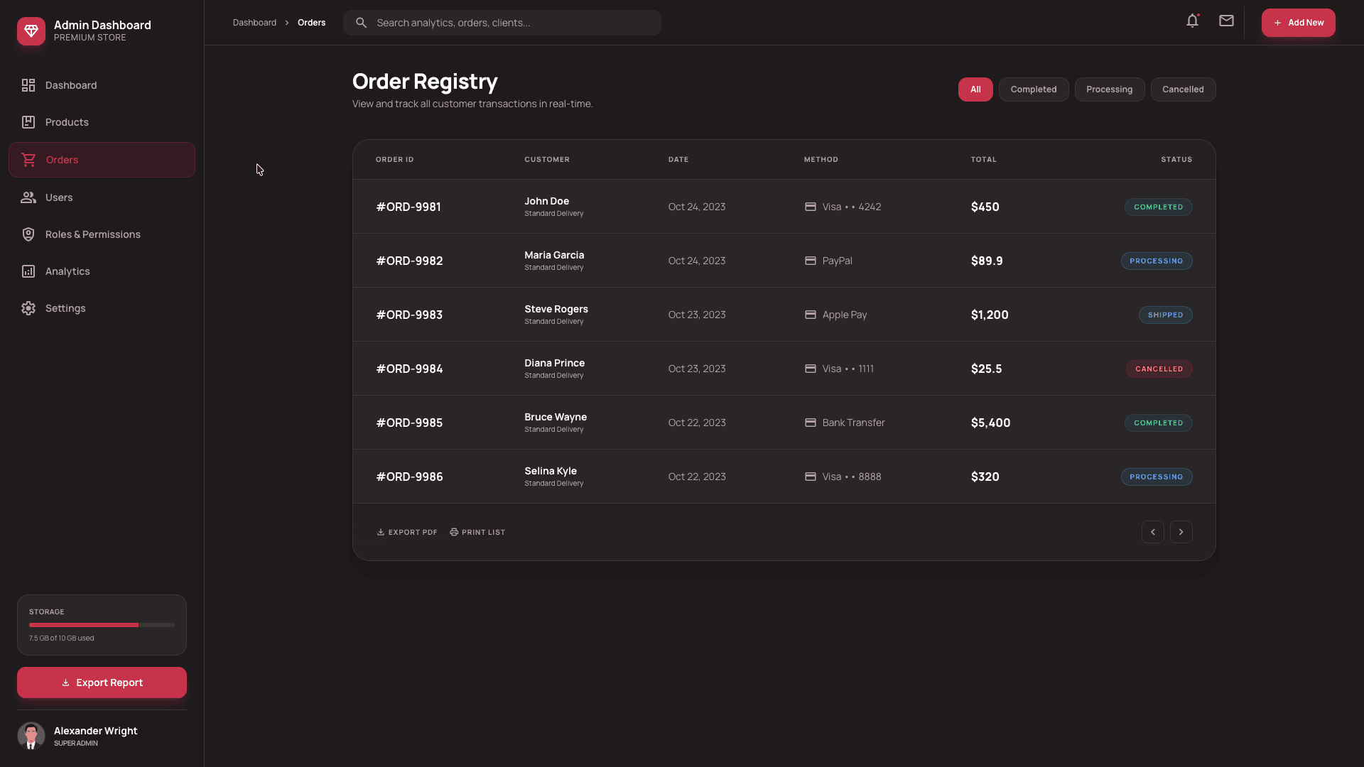 Everest Admin Dashboard