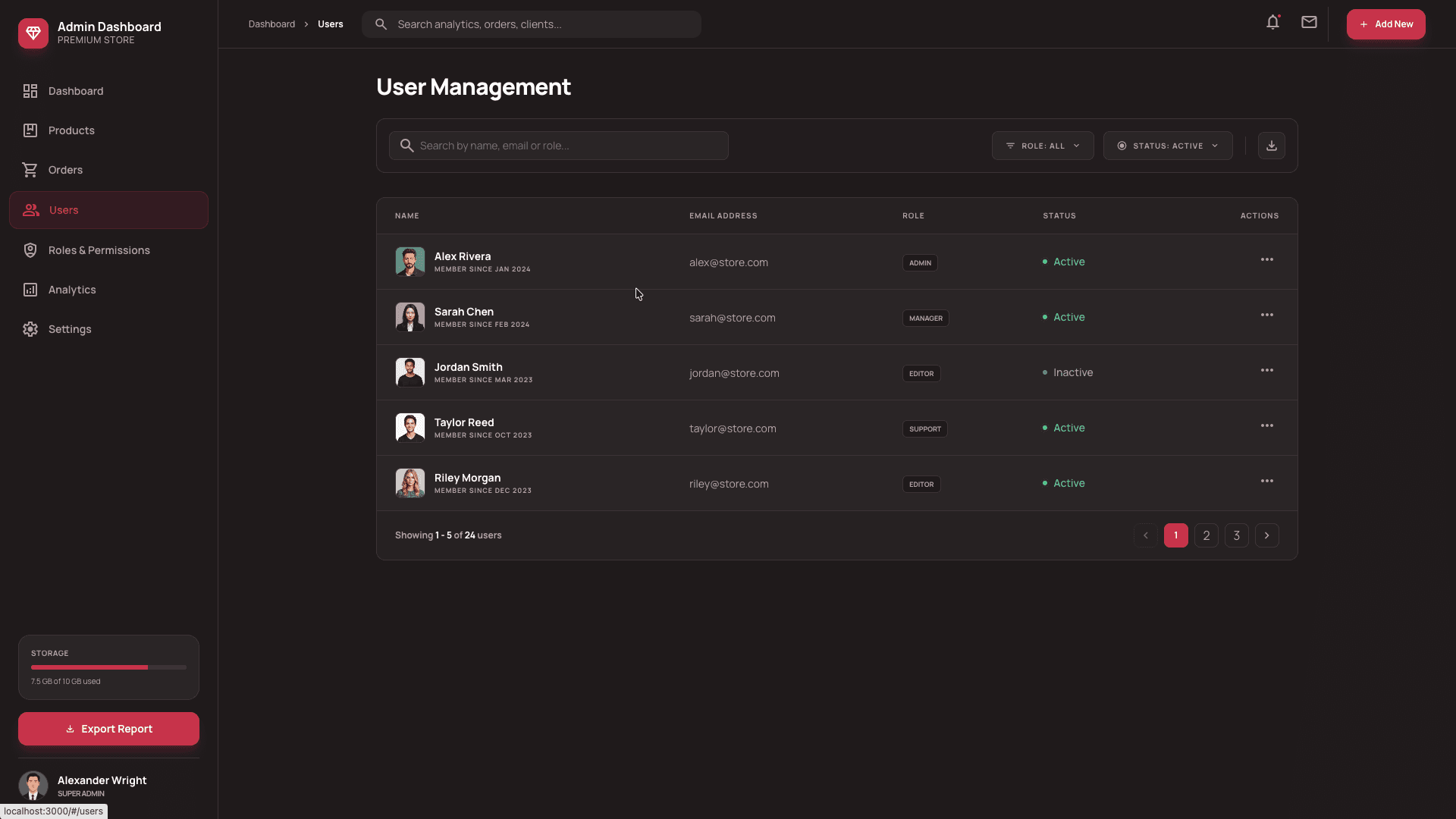 Everest Admin Dashboard