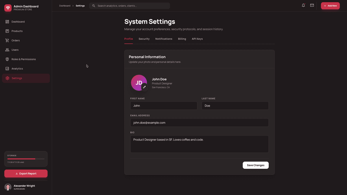 Everest Admin Dashboard