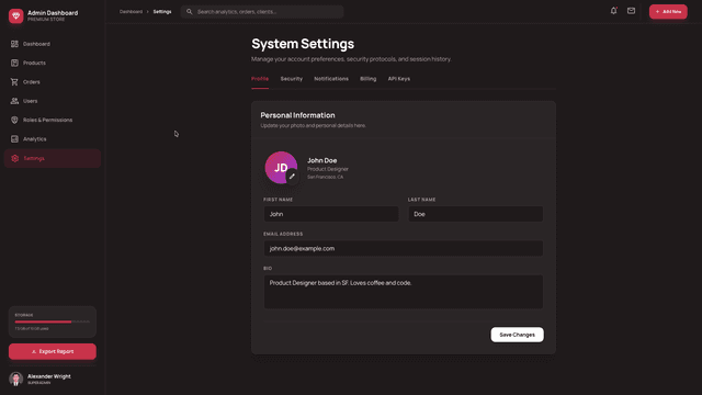 Everest Admin Dashboard