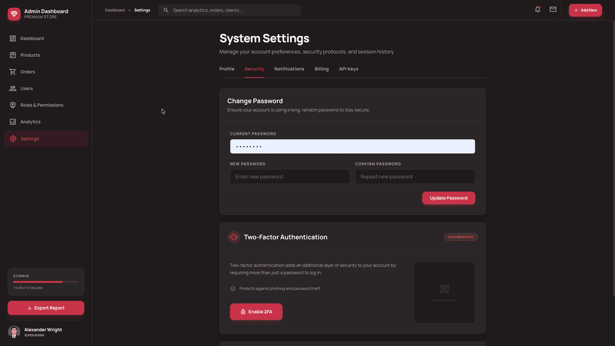 Everest Admin Dashboard