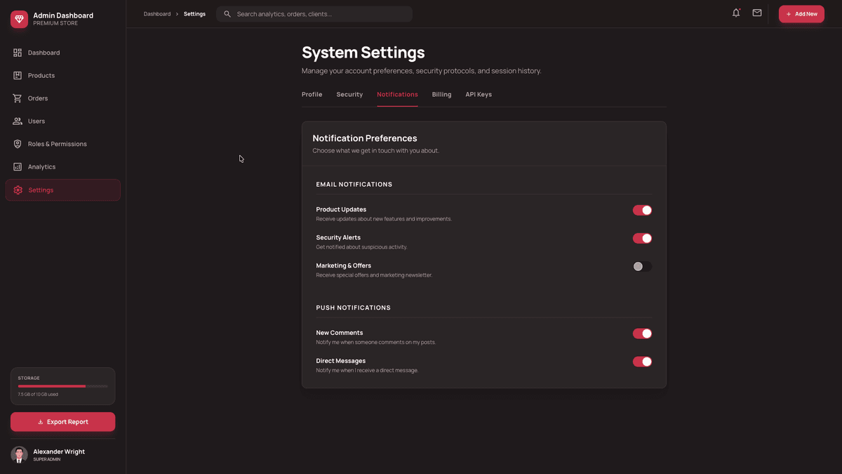 Everest Admin Dashboard
