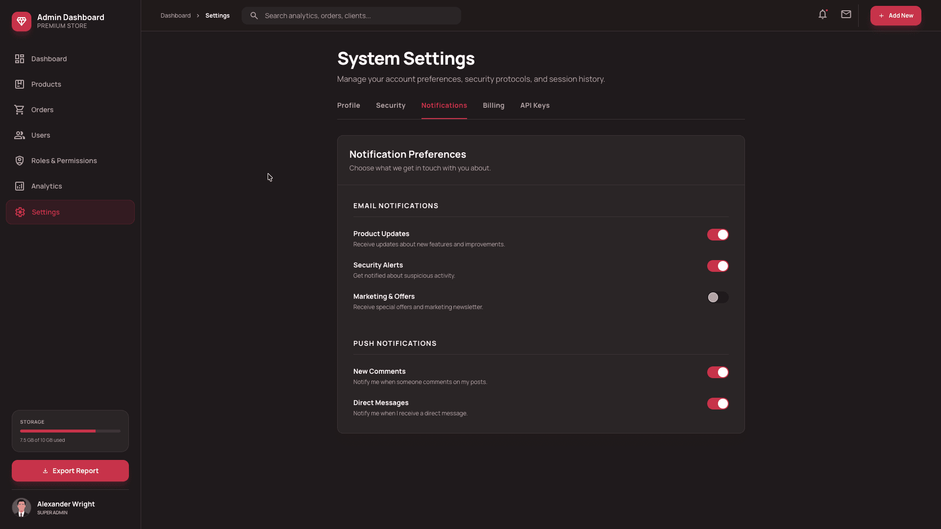Everest Admin Dashboard