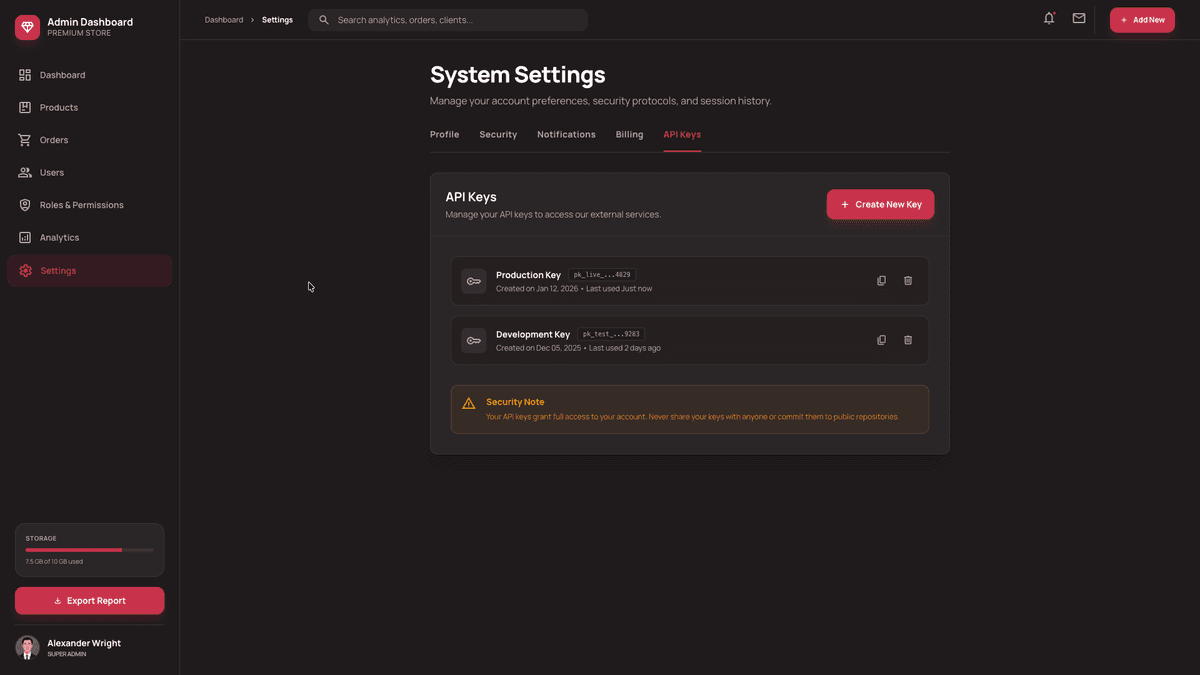 Everest Admin Dashboard