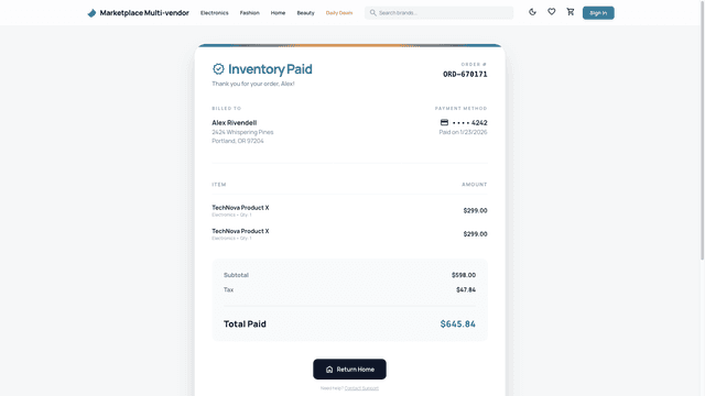 Marketplace Multivendor