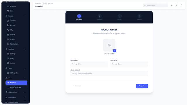 Material Dashboard 3 PRO React