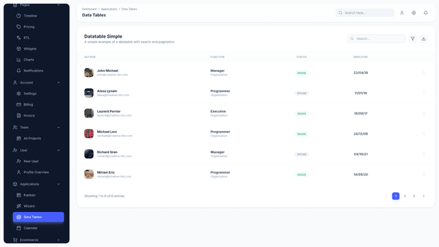 Material Dashboard 3 PRO React