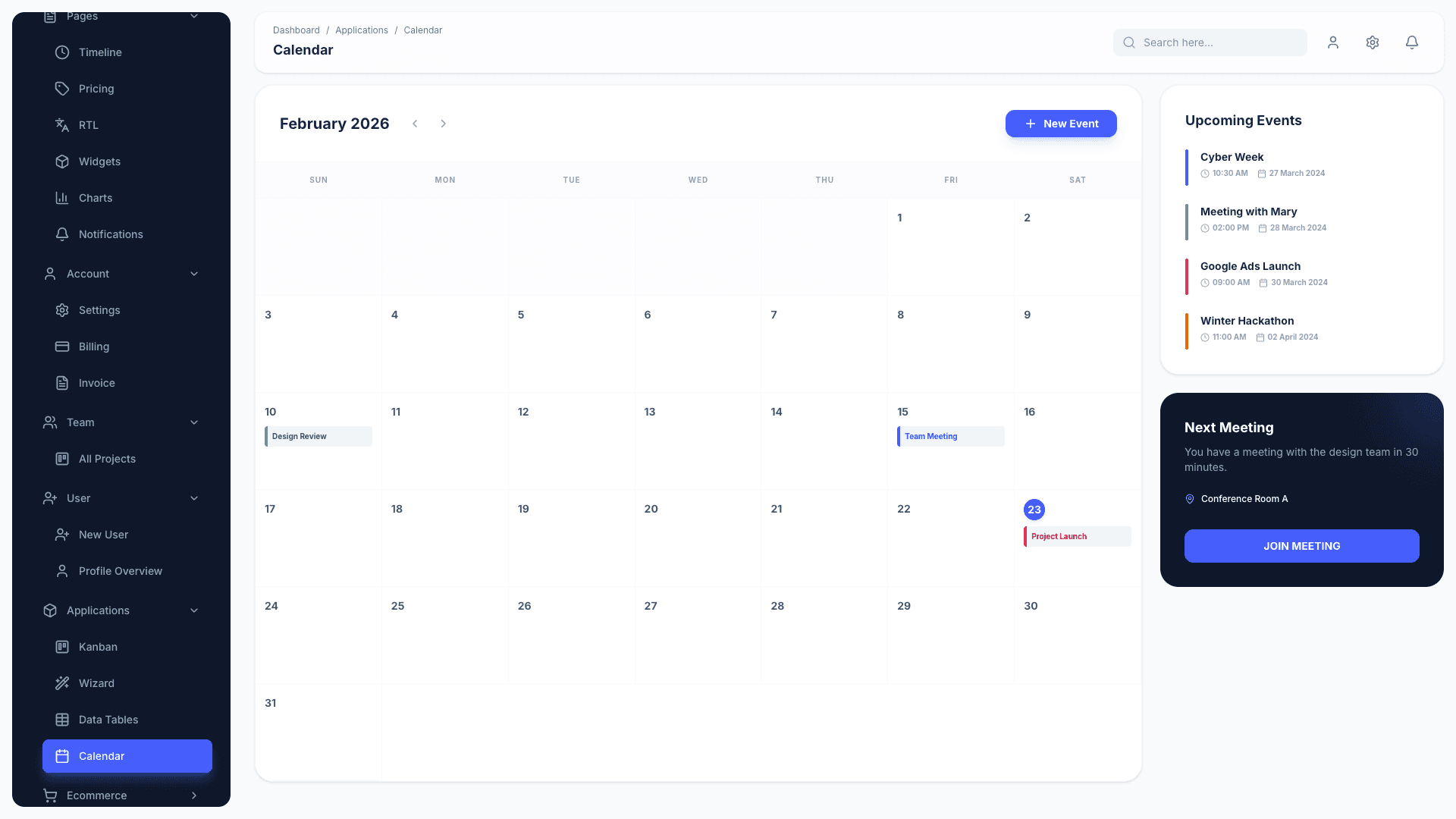 Material Dashboard 3 PRO React
