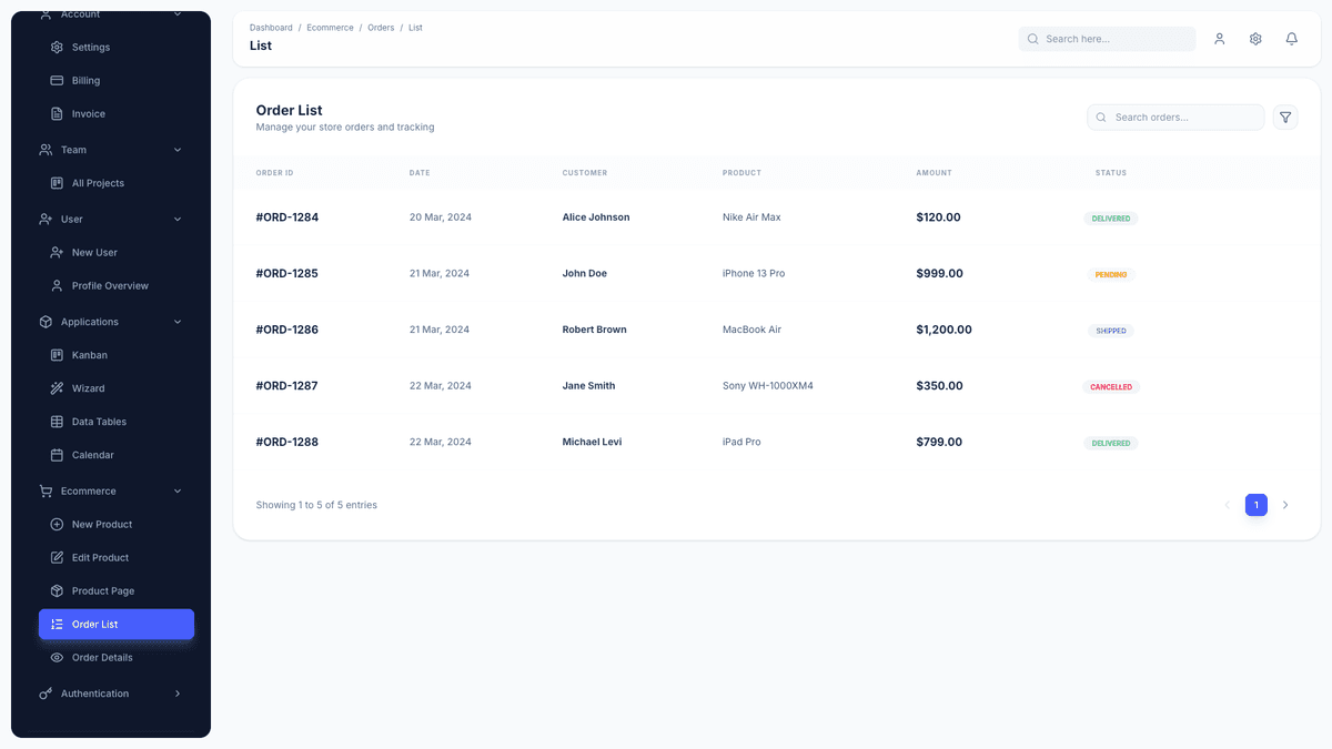 Material Dashboard 3 PRO React