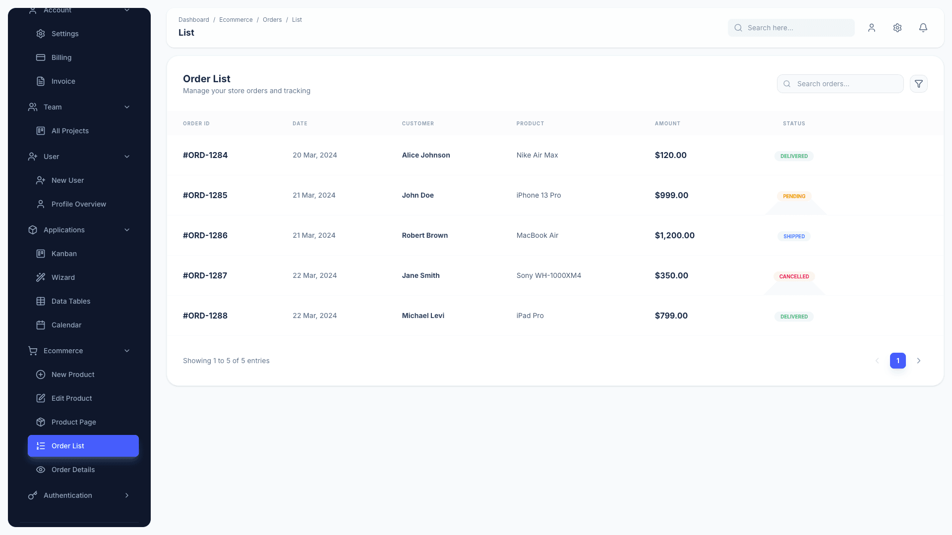 Material Dashboard 3 PRO React