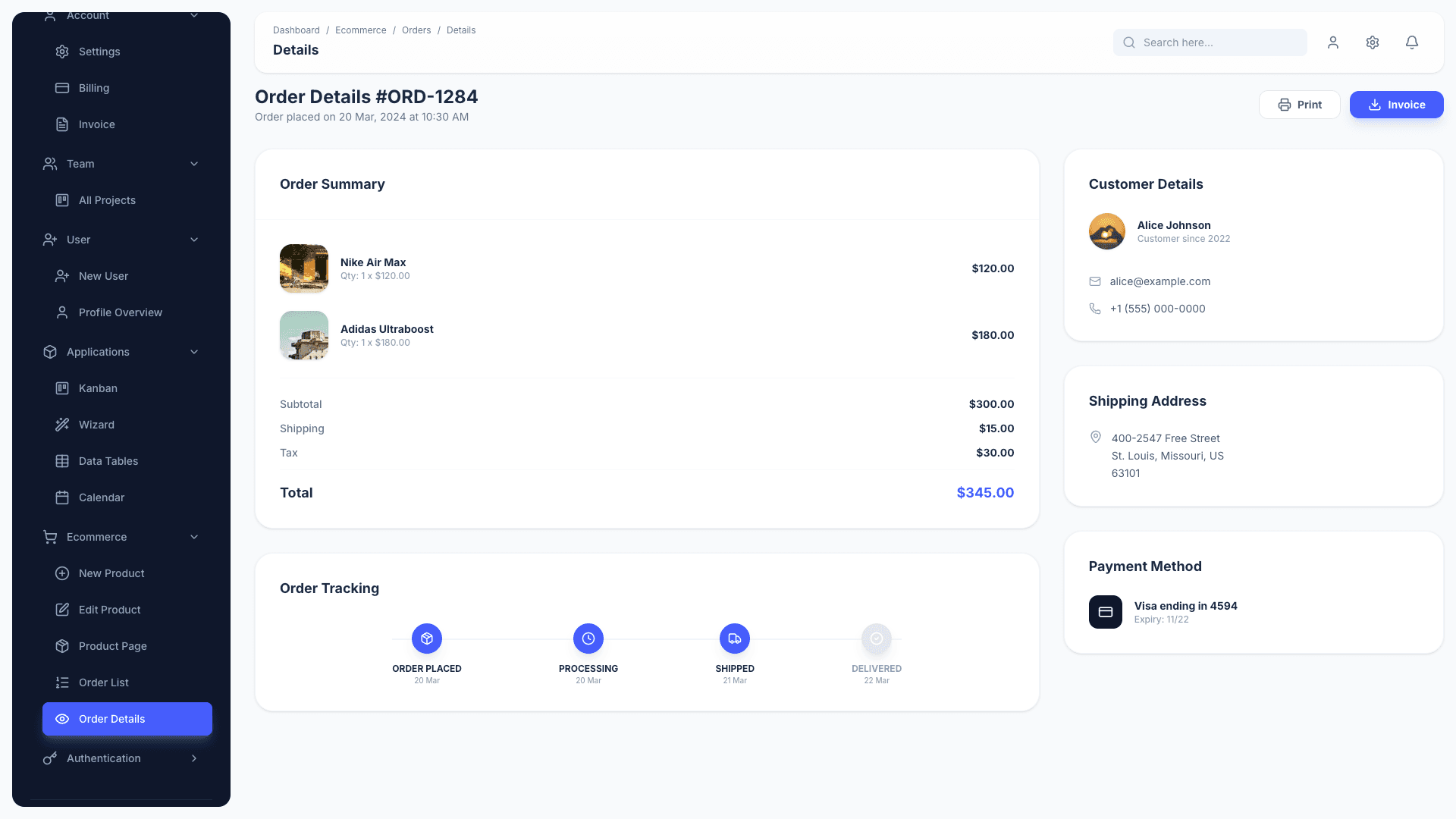 Material Dashboard 3 PRO React