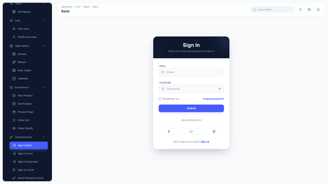 Material Dashboard 3 PRO React