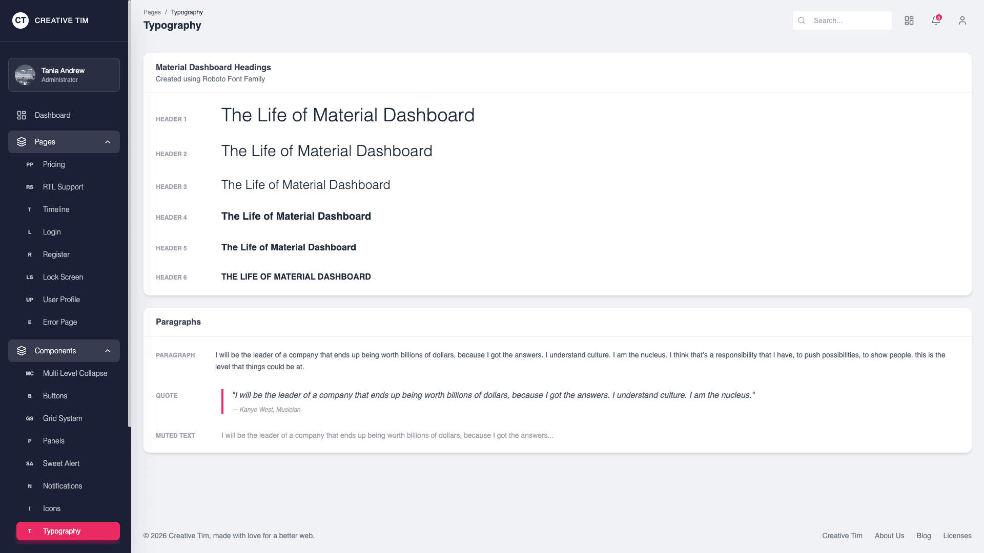 NextJS Material Dashboard PRO Material-UI v4