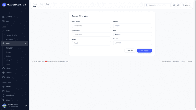 NextJS Material Tailwind Dashboard PRO